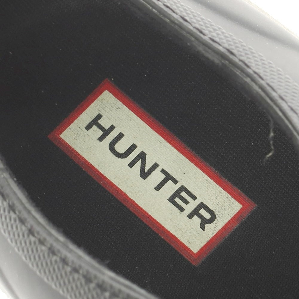 【中古】ハンター HUNTER ラバー スリッポンスニーカー ブラックxホワイト【 UK6 】【 状態ランクB 】【 メンズ 】