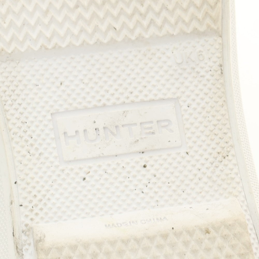 【中古】ハンター HUNTER ラバー スリッポンスニーカー ブラックxホワイト【 UK6 】【 状態ランクB 】【 メンズ 】