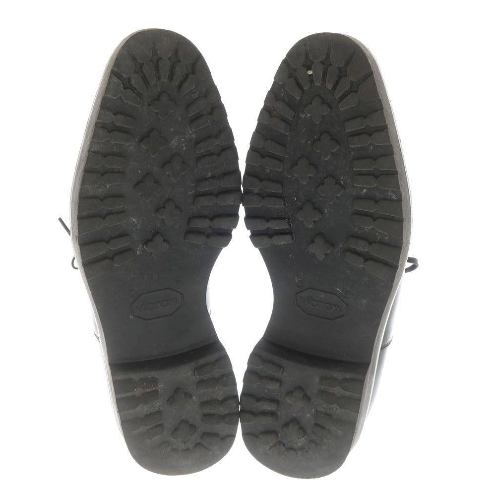 【中古】ダブルエイチ WH ストレートチップ ドレスシューズ ブラック【 6.5 】【 状態ランクC 】【 メンズ 】