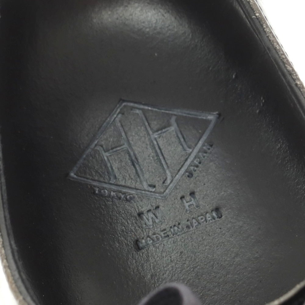 【中古】ダブルエイチ WH ストレートチップ ドレスシューズ ブラック【 6.5 】【 状態ランクC 】【 メンズ 】