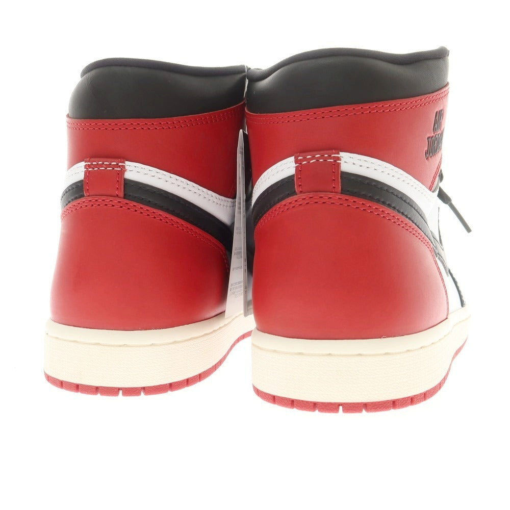 【中古】【未使用】ナイキ NIKE Air Jordan 1 Retro High OG スニーカー ホワイトxブラック×レッド【 26.5 】【 状態ランクS 】【 メンズ 】