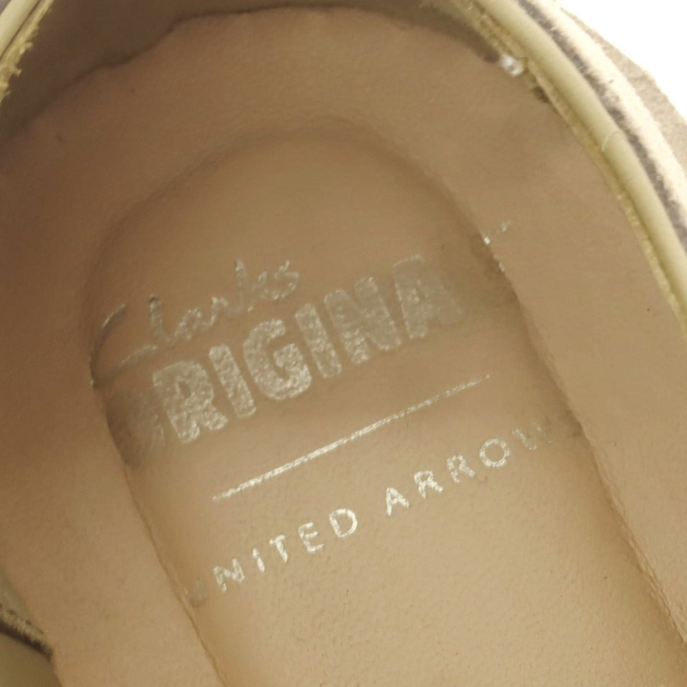 【中古】クラークス Clarks UNITED ARROWS別注 Desert Khan スエード ショートブーツ ベージュ【 UK6 1/2 】【 状態ランクB 】【 メンズ 】
