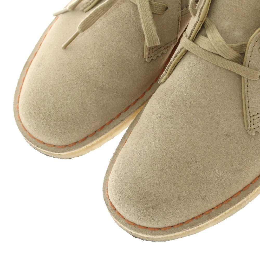【中古】クラークス Clarks UNITED ARROWS別注 Desert Khan スエード ショートブーツ ベージュ【 UK6 1/2 】【 状態ランクB 】【 メンズ 】