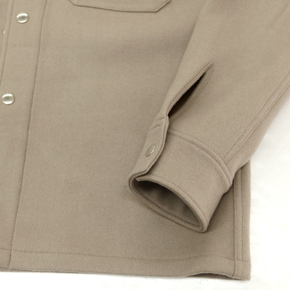 【中古】ラ テッラ LA TERRA ウール シャツブルゾン グレージュ【 2 】【 状態ランクA 】【 メンズ 】