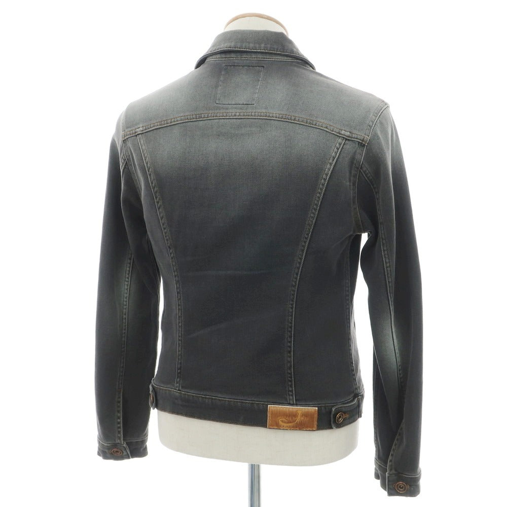 【中古】ヤコブコーエン JACOB COHEN J8032 ストレッチ ジージャン デニムジャケット グレーブラック【 XS 】【 状態ランクB 】【 メンズ 】