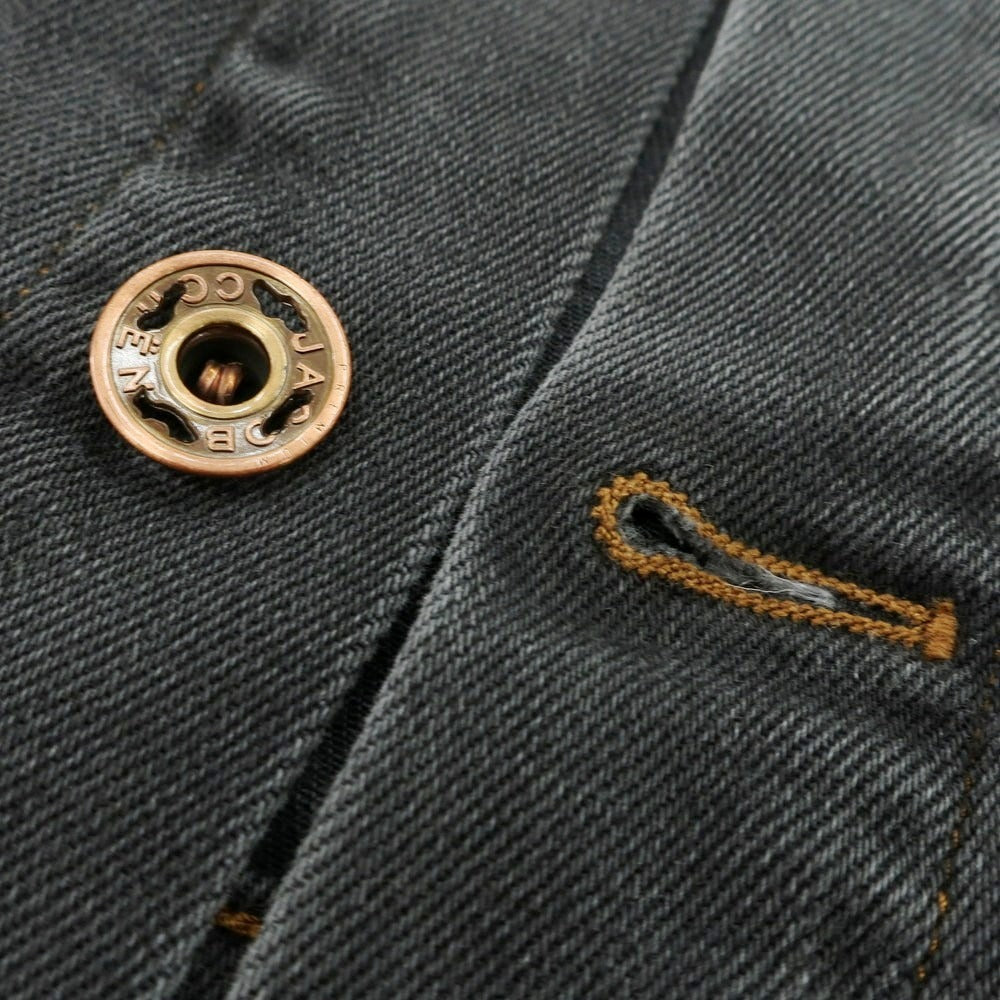 【中古】ヤコブコーエン JACOB COHEN J8032 ストレッチ ジージャン デニムジャケット グレーブラック【 XS 】【 状態ランクB 】【 メンズ 】