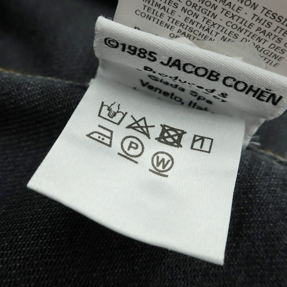 【中古】ヤコブコーエン JACOB COHEN J8032 ストレッチ ジージャン デニムジャケット グレーブラック【 XS 】【 状態ランクB 】【 メンズ 】