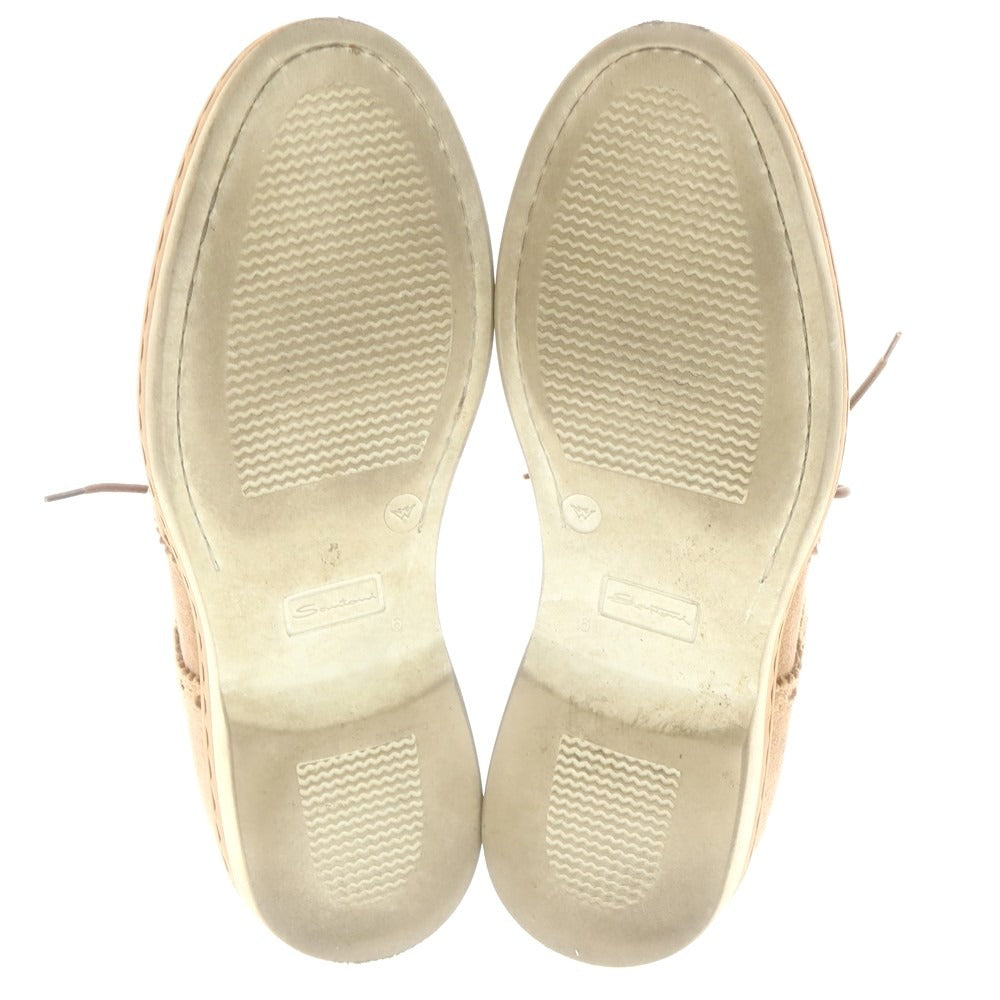 【中古】サントーニ Santoni スエード ウイングチップ スニーカー ライトブラウン【 6 】【 状態ランクB 】【 メンズ 】