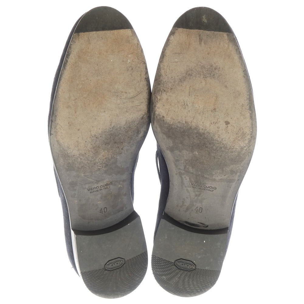 【中古】マルディーニ Maldini スエード タッセルローファー ネイビー【 40 】【 状態ランクB 】【 メンズ 】