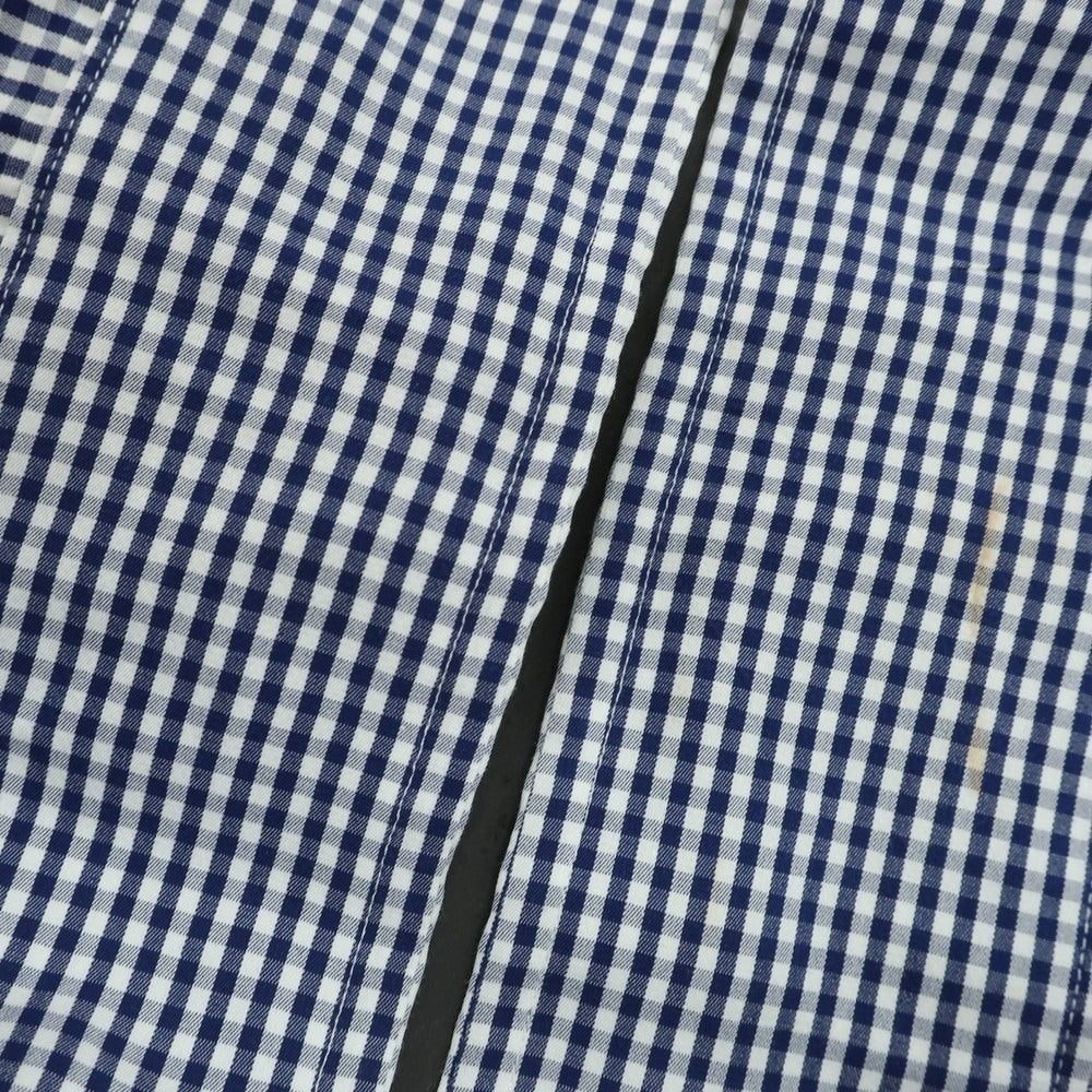 【中古】メイカーズシャツ カマクラ Makers Shirt 鎌倉 コットン ギンガムチェック ボタンダウン ドレスシャツ ネイビーxホワイト【 40 】【 状態ランクB 】【 メンズ 】