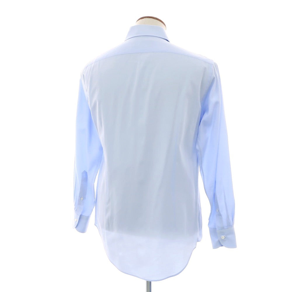 【中古】メイカーズシャツ カマクラ Makers Shirt 鎌倉 コットン系 セミワイドカラー ドレスシャツ ライトブルー【 表記なし(M位) 】【 状態ランクC 】【 メンズ 】