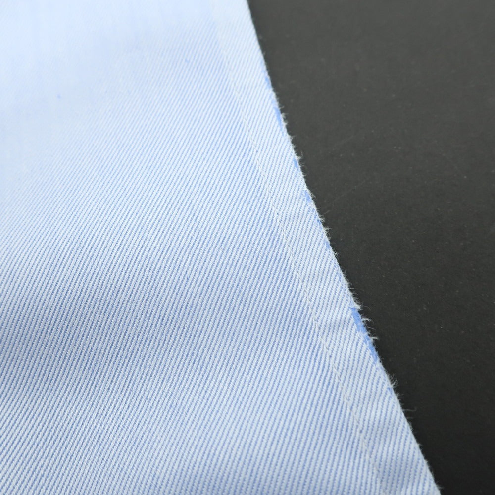 【中古】メイカーズシャツ カマクラ Makers Shirt 鎌倉 コットン セミワイドカラー ドレスシャツ ライトブルー【 表記なし(M位) 】【 状態ランクC 】【 メンズ 】