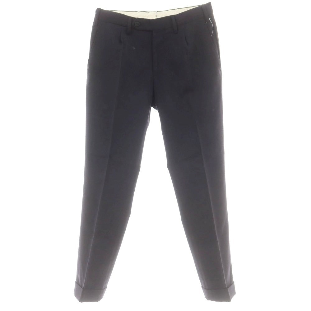 【中古】ジェルマーノ GERMANO ストレッチ ウールポリエステル ドレススラックスパンツ ネイビー【 44 】【 状態ランクB 】【 メンズ 】