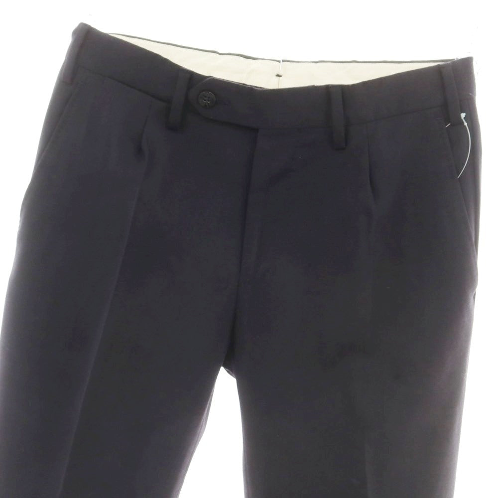 【中古】ジェルマーノ GERMANO ストレッチ ウールポリエステル ドレススラックスパンツ ネイビー【 44 】【 状態ランクB 】【 メンズ 】