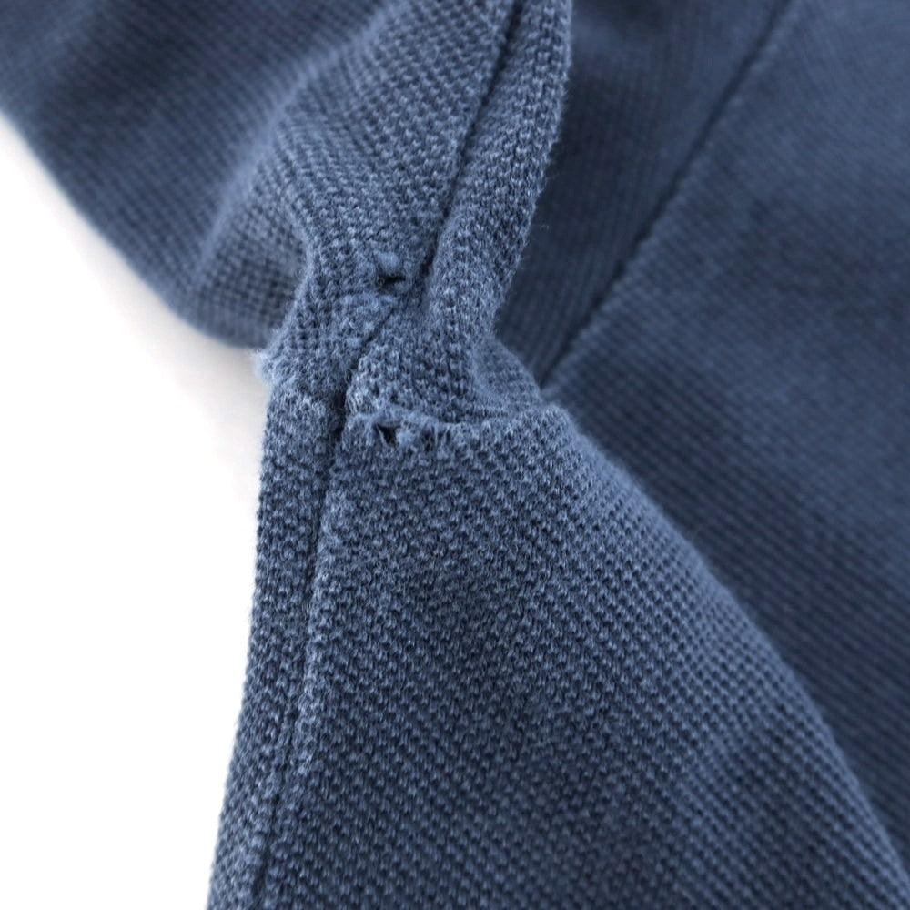 【中古】バランタイン BALLANTYNE コットン 半袖ポロシャツ ライトネイビー【 M 】【 状態ランクD 】【 メンズ 】