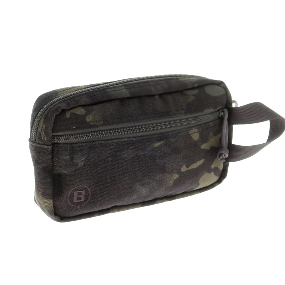 【中古】ブリーフィング BRIEFING カモフラージュ柄 ポーチ カーキ系xブラック【 状態ランクB 】【 メンズ 】