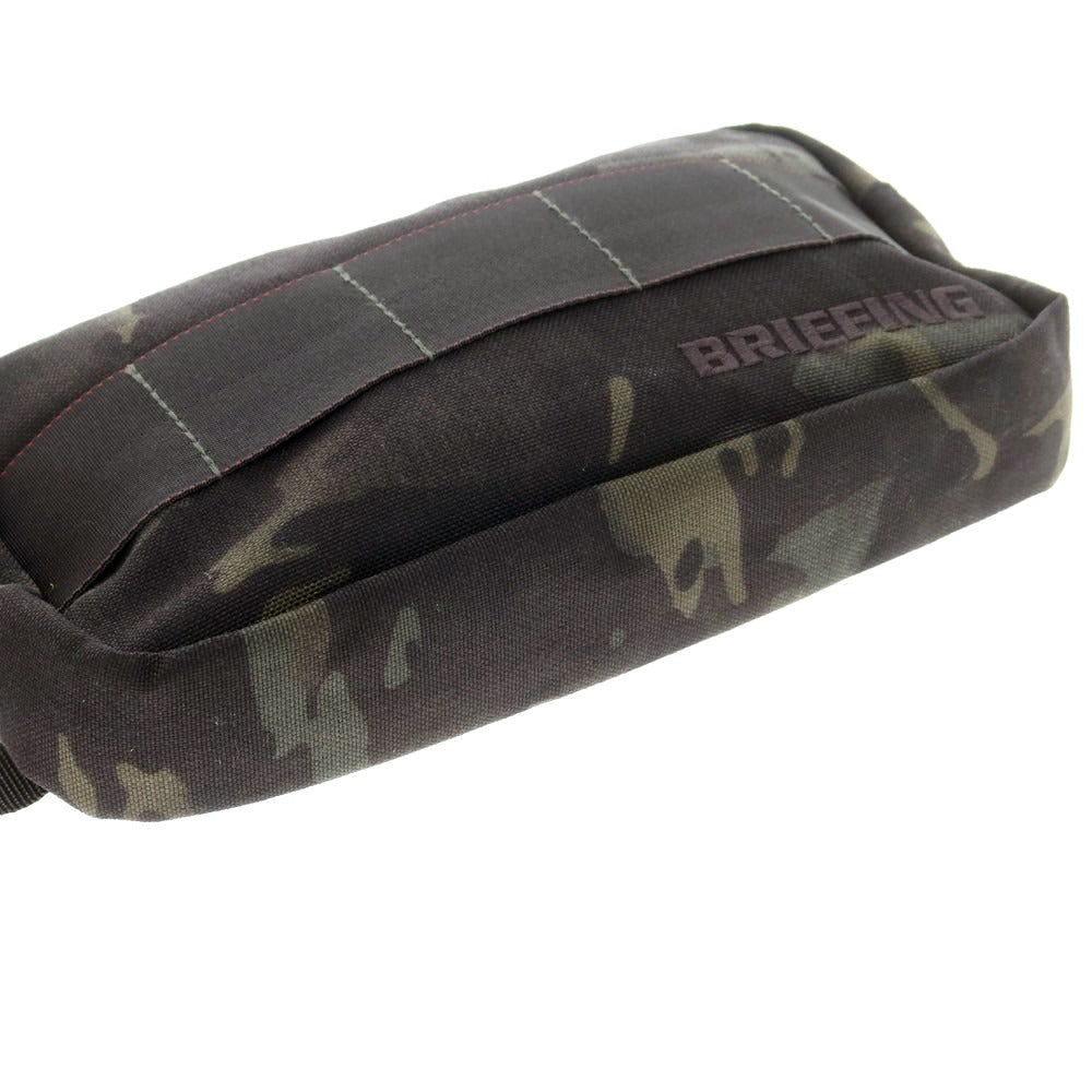 【中古】ブリーフィング BRIEFING カモフラージュ柄 ポーチ カーキ系xブラック【 状態ランクB 】【 メンズ 】