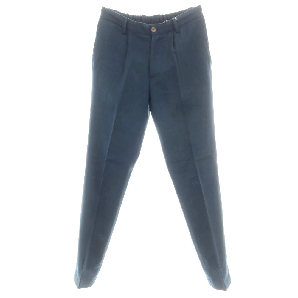 【中古】デヴォレ インチピット DEVORE Incipit ストレッチウール カジュアルスラックスパンツ グリーンネイビー【 44 】【 状態ランクC 】【 メンズ 】