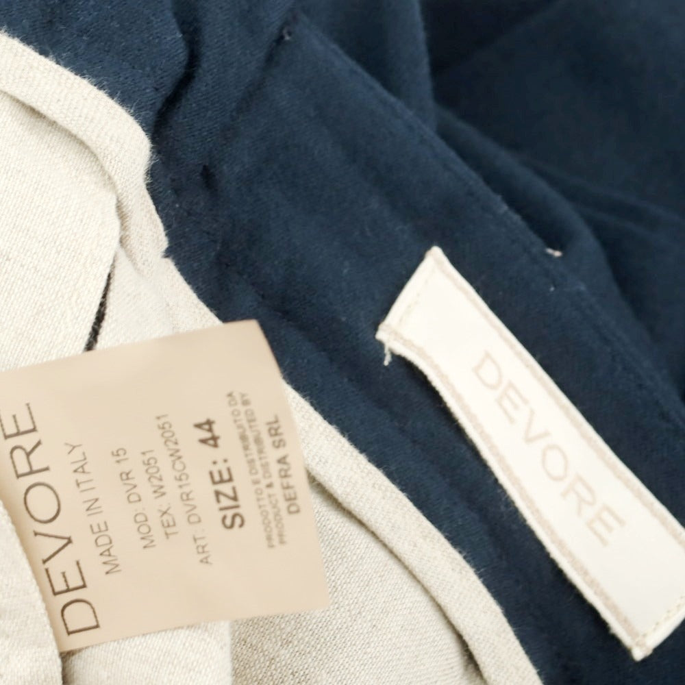 【中古】デヴォレ インチピット DEVORE Incipit ストレッチウール カジュアルスラックスパンツ グリーンネイビー【 44 】【 状態ランクC 】【 メンズ 】