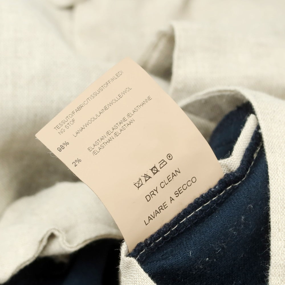 【中古】デヴォレ インチピット DEVORE Incipit ストレッチウール カジュアルスラックスパンツ グリーンネイビー【 44 】【 状態ランクC 】【 メンズ 】