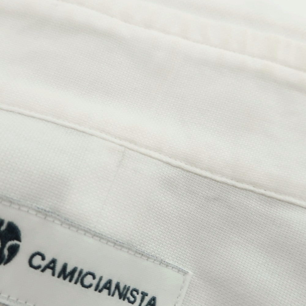 【中古】カミチャニスタ CAMICIANISTA コットン レギュラーカラー ドレスシャツ ホワイト【 37 】【 状態ランクC 】【 メンズ 】