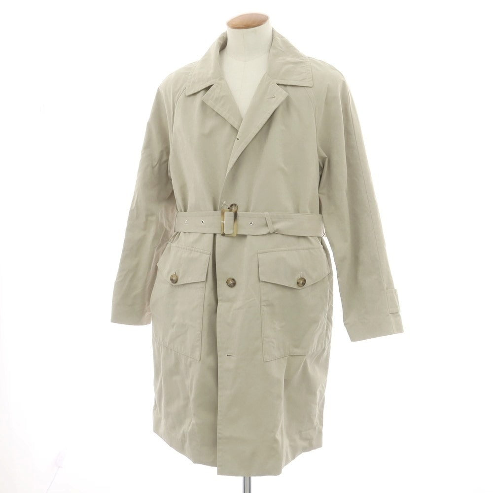 【中古】ヴァルスター Valstar コットンポリエステル トレンチコート ベージュ【 48 】【 状態ランクC 】【 メンズ 】