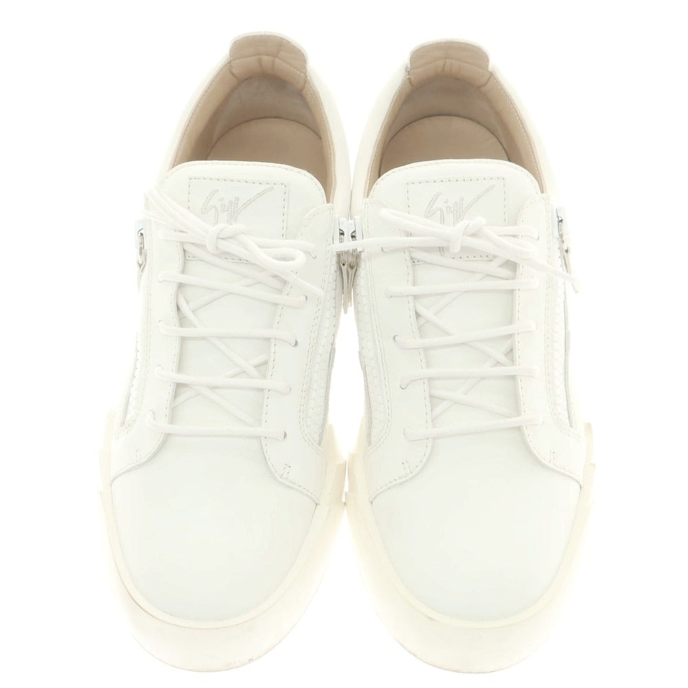 【中古】ジュゼッペザノッティ GIUSEPPE ZANOTTI レザー スニーカー ホワイト【 43 】【 状態ランクB 】【 メンズ 】