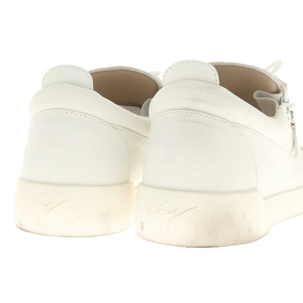 【中古】ジュゼッペザノッティ GIUSEPPE ZANOTTI レザー スニーカー ホワイト【 43 】【 状態ランクB 】【 メンズ 】
