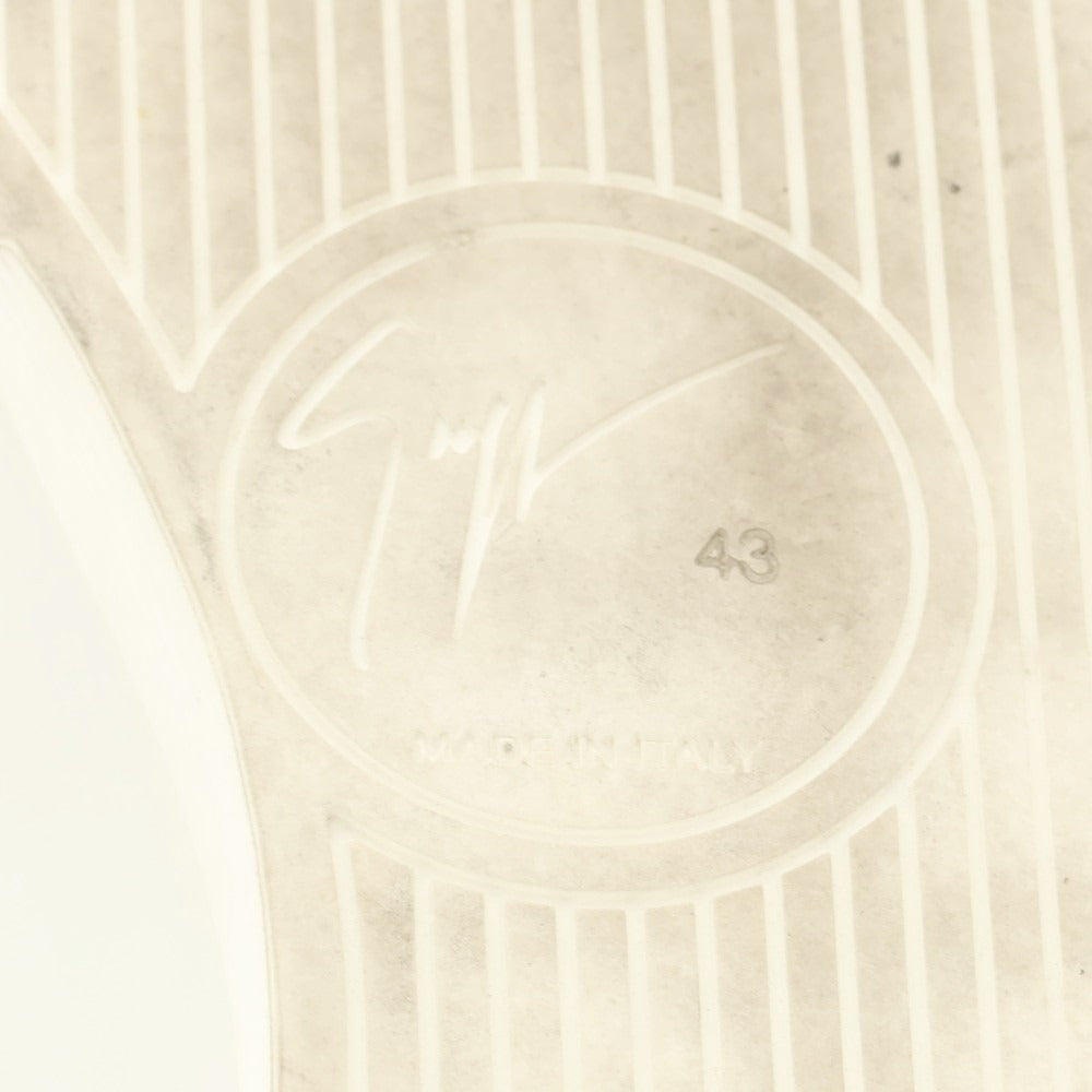 【中古】ジュゼッペザノッティ GIUSEPPE ZANOTTI レザー スニーカー ホワイト【 43 】【 状態ランクB 】【 メンズ 】