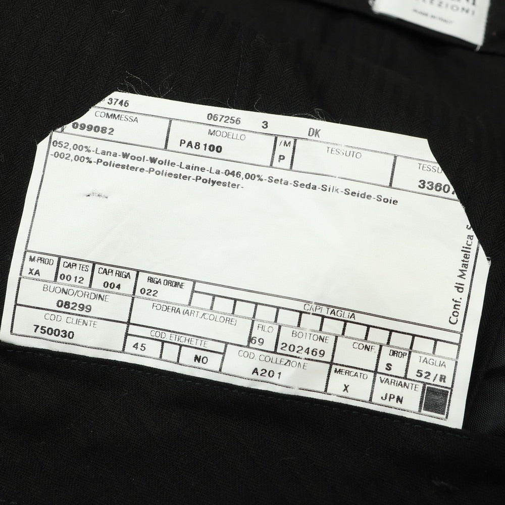 【中古】アルマーニ コレッツォーニ ARMANI COLLEZIONI ウールシルクポリエステル ストライプ ドレススラックスパンツ ネイビー【 52 】【 状態ランクB 】【 メンズ 】