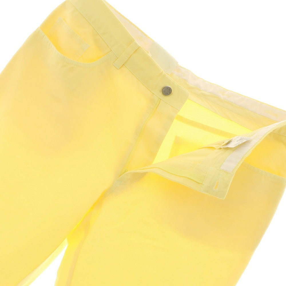 【中古】ブリオーニ Brioni コットンリネン 5ポケットパンツ イエロー【 52 】【 状態ランクA 】【 メンズ 】