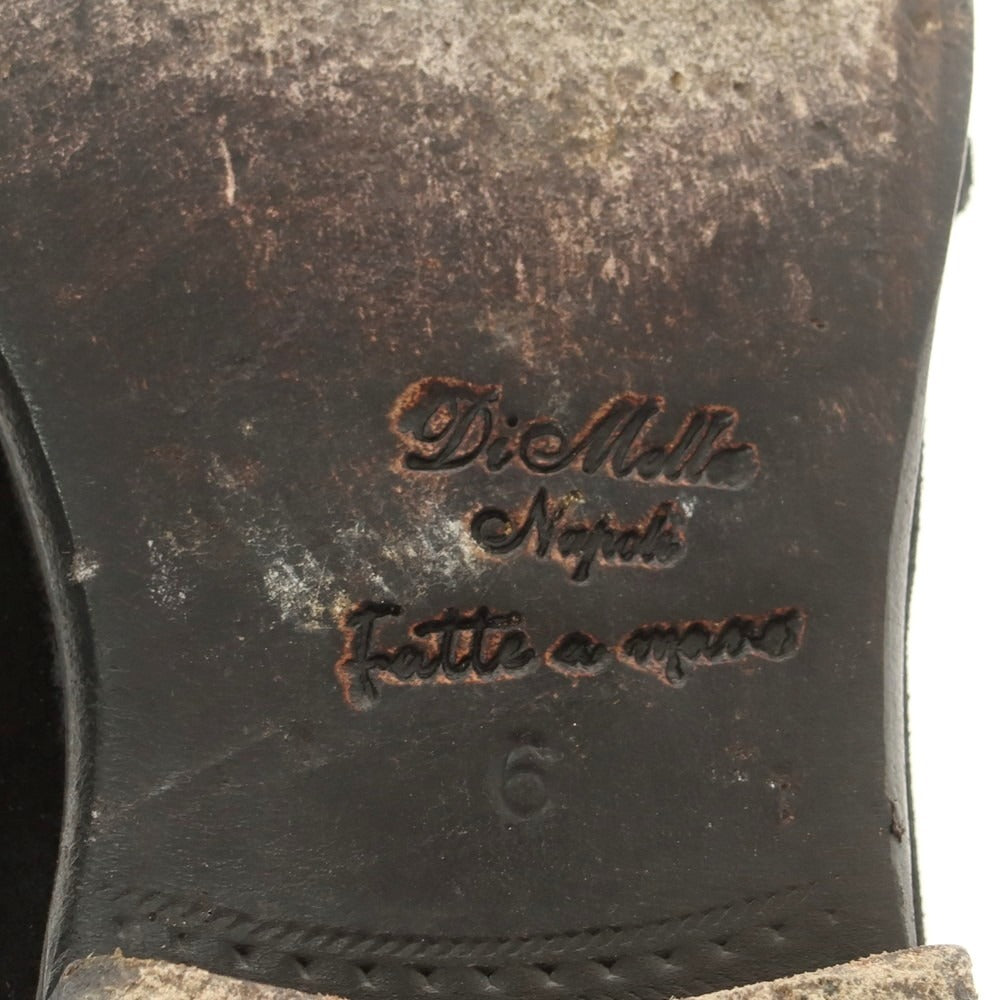 【中古】ディメッラ DI MELLA スエード ダブルモンク ドレスシューズ ブラック【 6 】【 状態ランクB 】【 メンズ 】