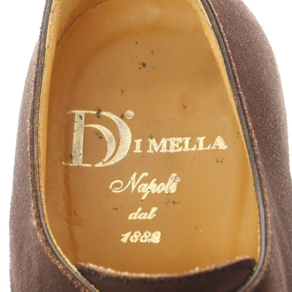 【中古】ディメッラ DI MELLA スエード モンクストラップ ドレスシューズ ダークブラウン【 6 】【 状態ランクB 】【 メンズ 】