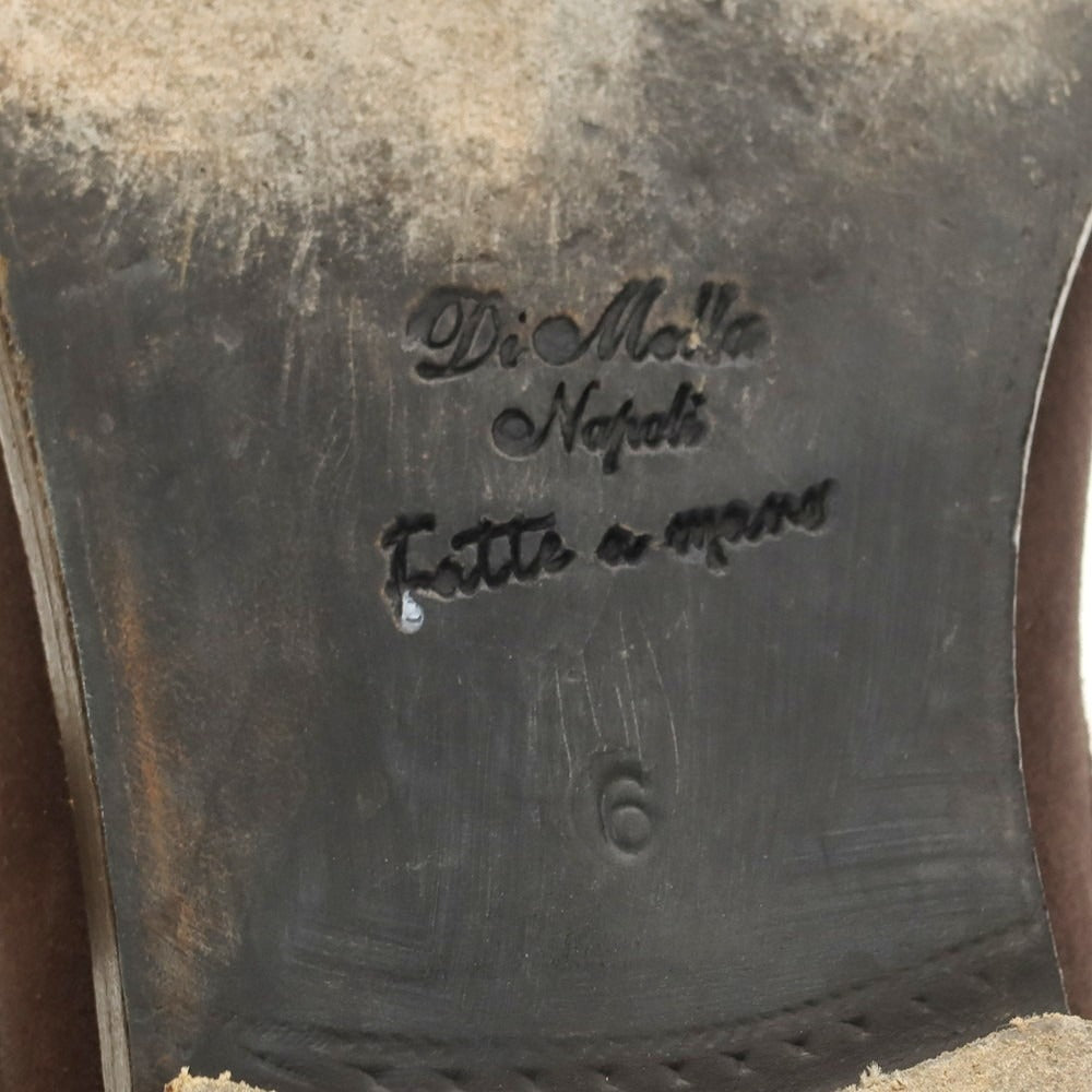 【中古】ディメッラ DI MELLA スエード モンクストラップ ドレスシューズ ダークブラウン【 6 】【 状態ランクB 】【 メンズ 】