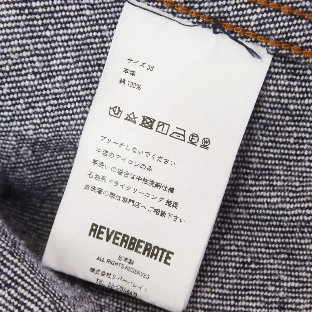 【中古】リバーバレイト REVERBERATE コットン デニムジャケット ネイビー【 38 】【 状態ランクB 】【 メンズ 】
