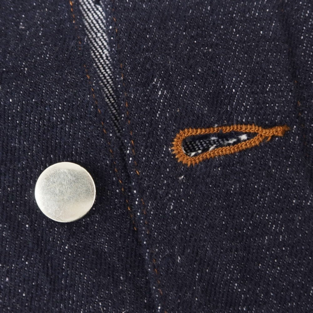 【中古】リバーバレイト REVERBERATE コットン デニムジャケット ネイビー【 38 】【 状態ランクB 】【 メンズ 】