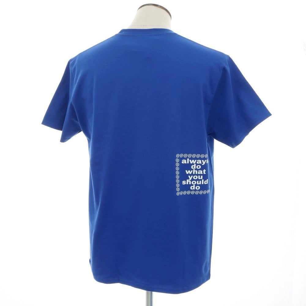 【中古】オールウェイズ ドゥ ワット ユー シュッド ドゥ ALWAYS DO WHAT YOU SHOULD DO コットン クルーネック 半袖Tシャツ ブルー【 L 】【 状態ランクA 】【 メンズ 】