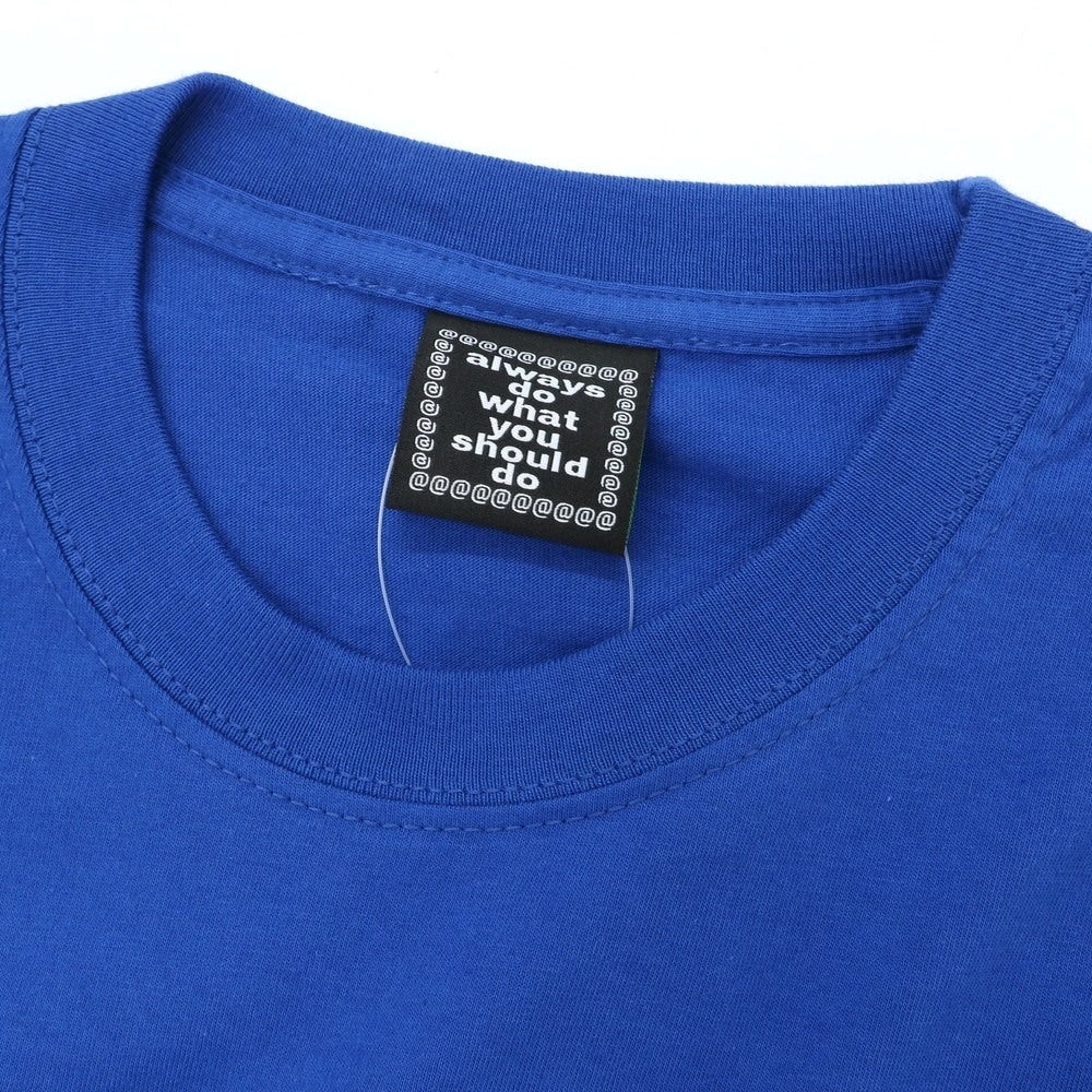 【中古】オールウェイズ ドゥ ワット ユー シュッド ドゥ ALWAYS DO WHAT YOU SHOULD DO コットン クルーネック 半袖Tシャツ ブルー【 L 】【 状態ランクA 】【 メンズ 】