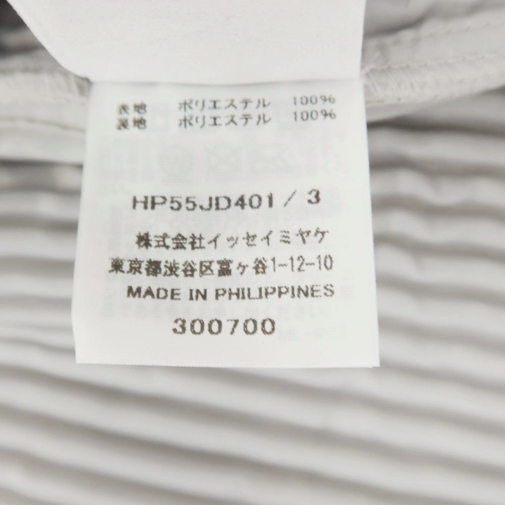 【SALE10%OFF/返品不可】【中古】オム プリッセ イッセイミヤケ HOMME PLISSE ISSEY MIYAKE プリーツ加工 カジュアルジャケット ライトグレー【 3 】【 状態ランクA 】【 メンズ 】