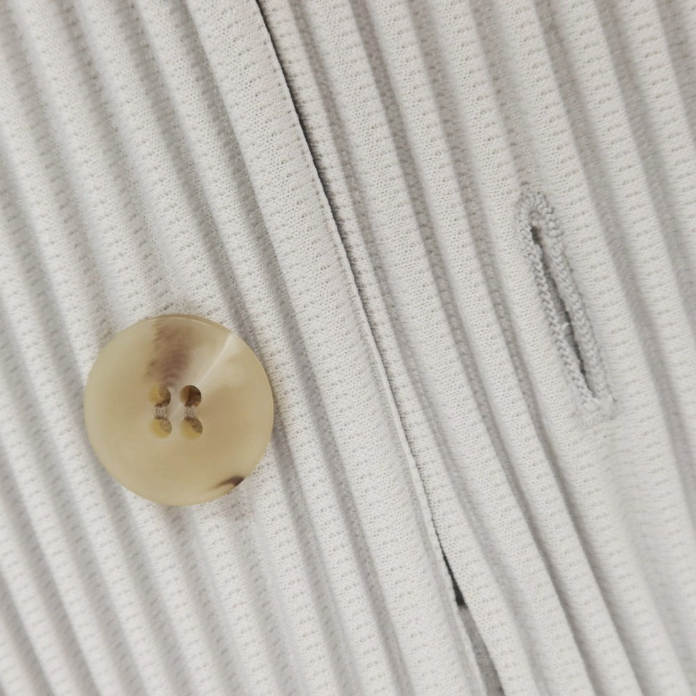 【中古】オム プリッセ イッセイミヤケ HOMME PLISSE ISSEY MIYAKE プリーツ加工 カジュアルジャケット ライトグレー【 1 】【 状態ランクA 】【 メンズ 】