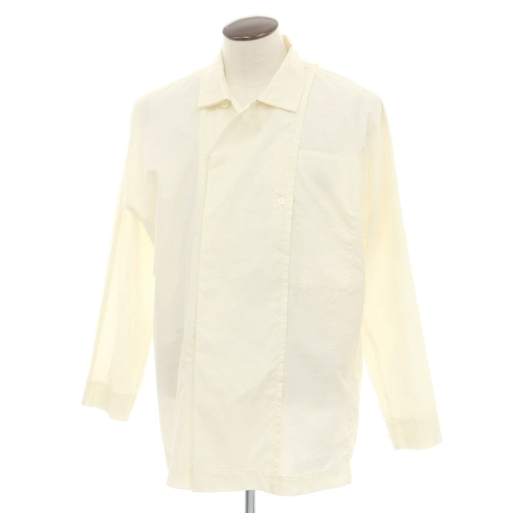 【中古】オム プリッセ イッセイミヤケ HOMME PLISSE ISSEY MIYAKE 2025年春夏 コットン系 カジュアルシャツ クリーム【 表記なし(L位) 】【 状態ランクA 】【 メンズ 】