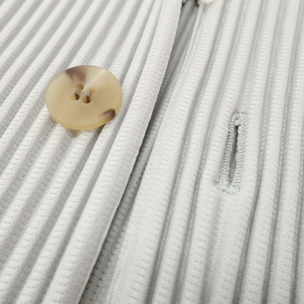 【中古】オム プリッセ イッセイミヤケ HOMME PLISSE ISSEY MIYAKE プリーツ加工 ポリエステル 2B カジュアルジャケット ライトグレー【 1 】【 状態ランクA 】【 メンズ 】