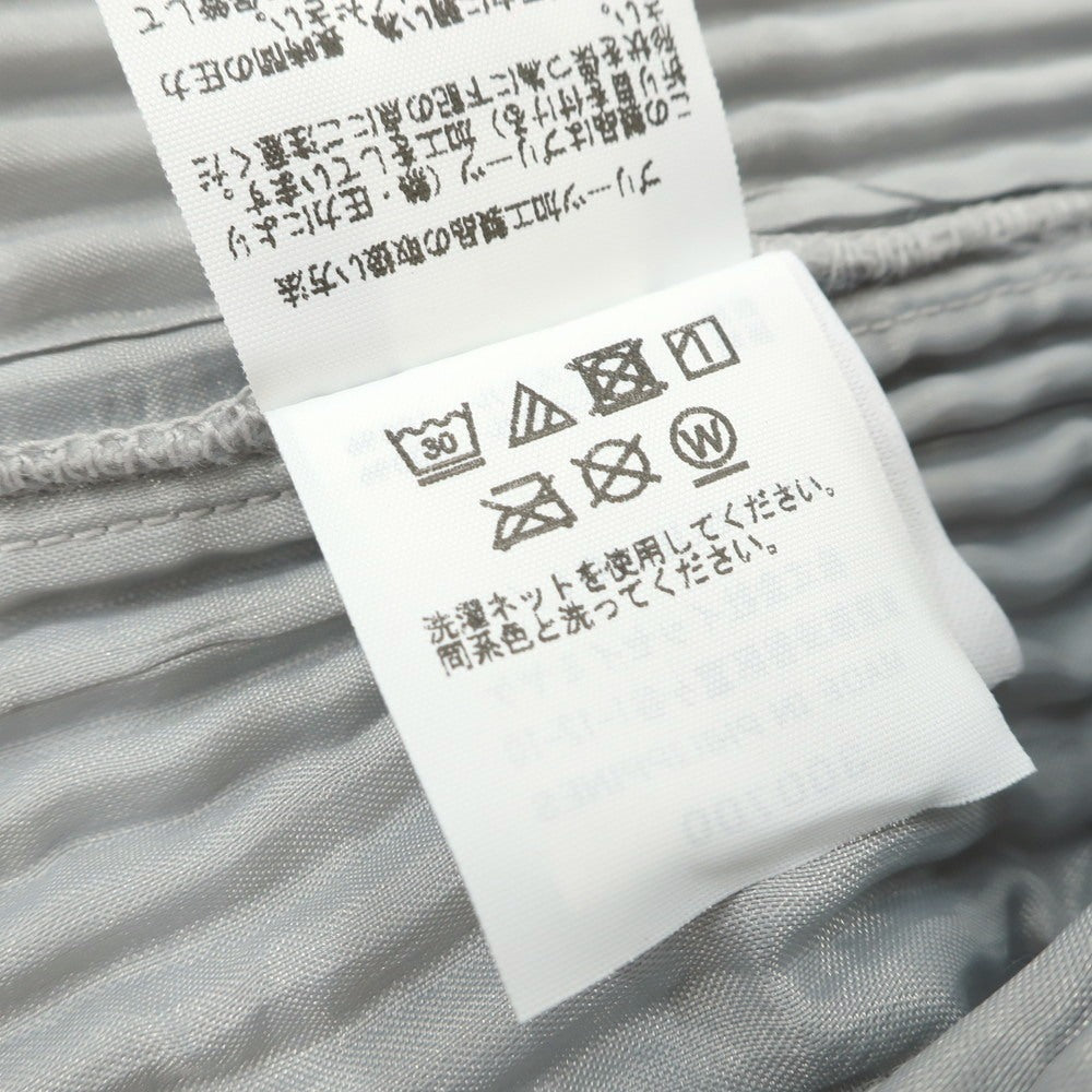 【中古】オム プリッセ イッセイミヤケ HOMME PLISSE ISSEY MIYAKE プリーツ加工 ポリエステル 2B カジュアルジャケット ライトグレー【 1 】【 状態ランクA 】【 メンズ 】
