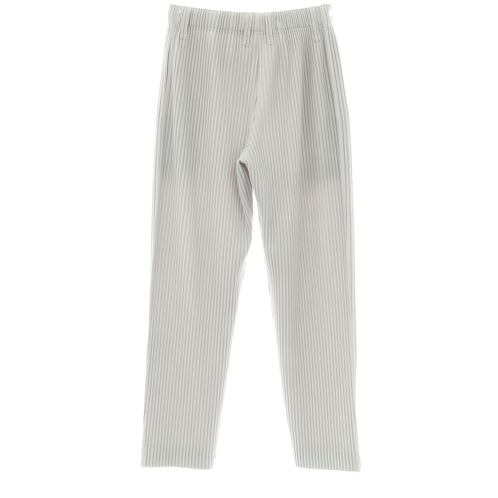 【中古】オム プリッセ イッセイミヤケ HOMME PLISSE ISSEY MIYAKE ポリエステル プリーツ イージーパンツ ライトグレー【 1 】【 状態ランクA 】【 メンズ 】
