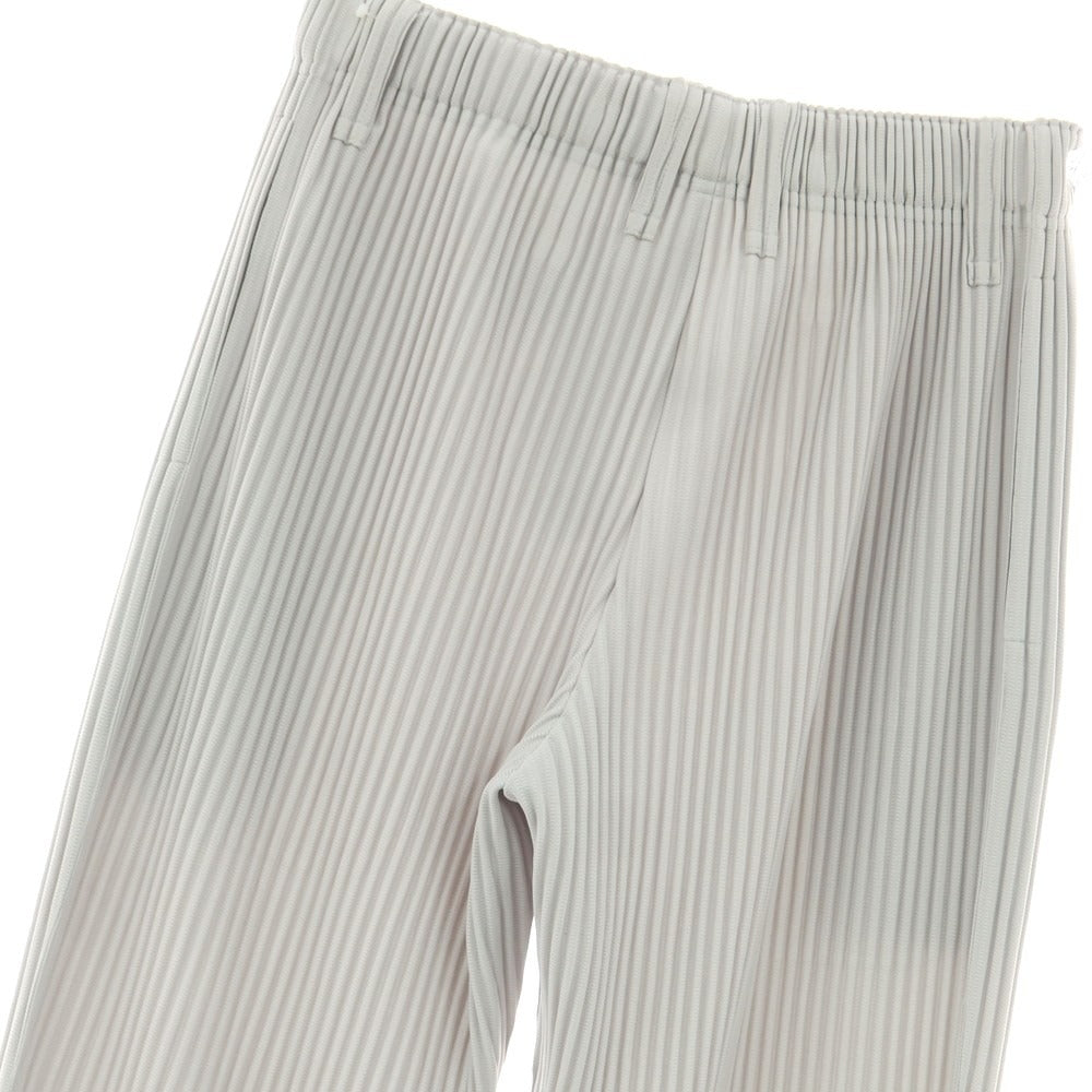 【中古】オム プリッセ イッセイミヤケ HOMME PLISSE ISSEY MIYAKE ポリエステル プリーツ イージーパンツ ライトグレー【 1 】【 状態ランクA 】【 メンズ 】