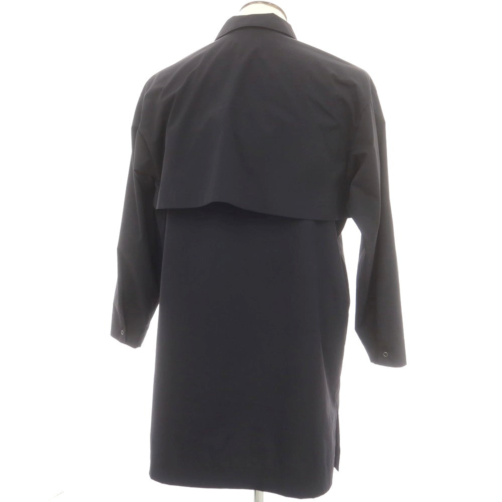 【中古】オム プリッセ イッセイミヤケ HOMME PLISSE ISSEY MIYAKE 2025年春夏 ポリエステル系 パッカブル オープンカラー ロング カジュアルシャツ ブラック【 表記なし(L位) 】【 状態ランクA 】【 メンズ 】