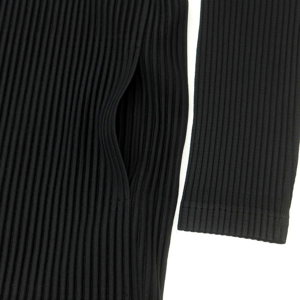 【中古】オム プリッセ イッセイミヤケ HOMME PLISSE ISSEY MIYAKE 2025年春夏 プリーツ加工 パーカー ブラック【 表記なし(L位) 】【 状態ランクA 】【 メンズ 】