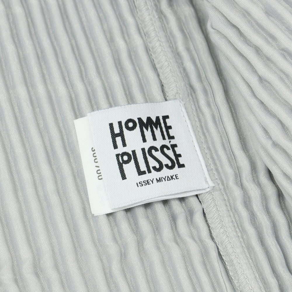 【中古】オム プリッセ イッセイミヤケ HOMME PLISSE ISSEY MIYAKE プリーツ加工 ポリエステル カジュアルジャケット ライトグレー【 3 】【 状態ランクA 】【 メンズ 】