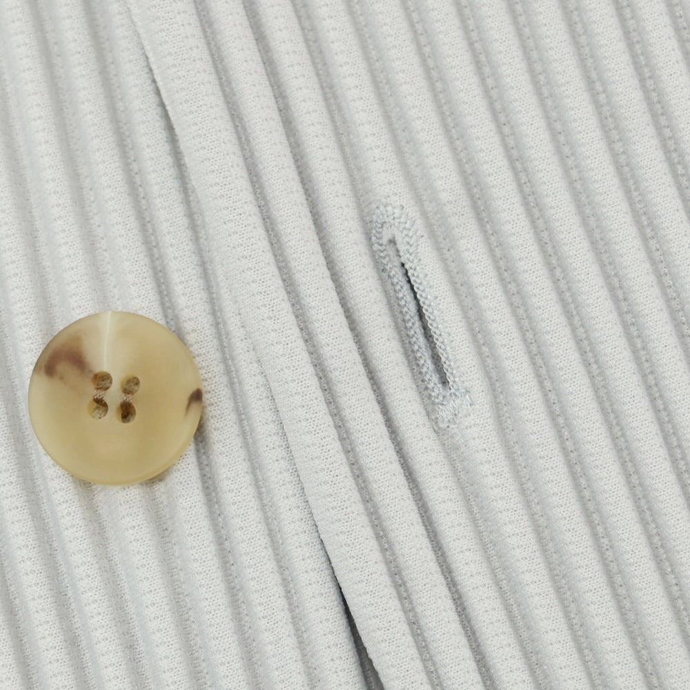 【中古】オム プリッセ イッセイミヤケ HOMME PLISSE ISSEY MIYAKE プリーツ加工 ポリエステル カジュアルジャケット ライトグレー【 1 】【 状態ランクA 】【 メンズ 】