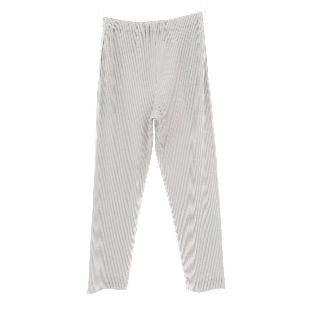 【中古】オム プリッセ イッセイミヤケ HOMME PLISSE ISSEY MIYAKE ポリエステル プリーツ イージーパンツ ライトグレー【 3 】【 状態ランクA 】【 メンズ 】